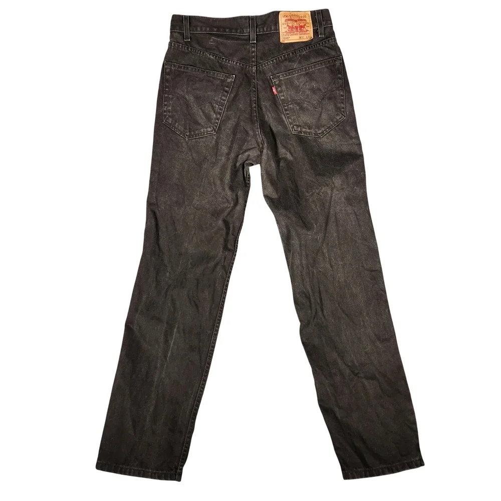 Levi's 550 Relaxed Fit Jeans Mens W32 L32 Black Excellent Faded Denim Tapered